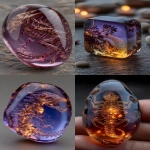 **embryonic xenomorph perfectly preserved inside a chunk of raw lavender color amber --v 7.0 --s 800 --ar 9:16** - <@911637101290877029> (fast)