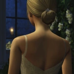**<https://s.mj.run/UuzsP1gnG4E> A girl's back and a beautiful evening dress, Sims 2 style, with Sims 2 environments in the background --v 6.1** - Upscaled (Creative) by <@1092783878432882688> (fast, stealth)