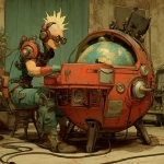 **<https://s.mj.run/JGGUA8uc3gQ> a continental drift stea punk operating with the machine --v 7.0 --raw** - Image #2 <@1071135204846096475>