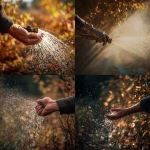 **hand in a sprinkler in the autumn in the stlye of fincher** - <@1047593410929897524> (fast)