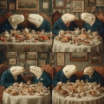 **vintage christmas dinner between vintage whales --s 750** - Variations (Strong) by <@1278337234642276372> (fast)