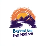 **create a logo for the corporate catch phrase "Beyond the Horizon", Sunrise, Mountains, winding road, vector style, bold colors, thick lines, white background, professional sports style --v 6.1** - Upscaled (Subtle) by <@930510690723196958> (fast)