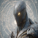 **futuristic watcher sentinel in weathered bronze armor, glowing yellow eyes beneath a sleek helm, observing a holographic almagest spiral galaxy grid, dramatic cinematic lighting, Unreal Engine-style, ultra HD 8K --ar 3:2 --exp 25 --v 7.0** - Image #2 <@106534493057220608>