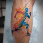 **tattoo for male runner with paint splash** - Image #1 <@1004418809702142012>