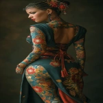**spider woman as a JAPANESE GEISHA with FULL BODY coral reef TATTOO --ar 1:2 --stylize 250 --v 7.0** - Image #4 <@1014981691850371152>