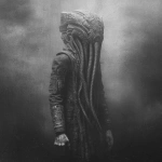 **full length black and white photograph / of a ripped alien man / infused with massive biomechanical tendrils / etched with intricate textures / heavy industrial aesthetics / dark futuristic fantasycore / full length view / eerie / foreboding / grainy / gritty / grungy / macabre / menacing / mysterious / ominous / strange / uncanny** - Image #3 <@1080572898269466724>