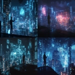**futuristic city at night with glowing architectural blueprints floating in the air, Revit and AutoCAD digital interfaces integrated into massive holograms, one architect standing on a rooftop controlling data with hand gestures, cyberpunk lighting, dramatic shadows, dark atmospheric sky, cinematic wide shot --v 6.1 --ar 16:9 --raw** - <@800048828048605199> (fast)
-# Create, explore, and organize on [midjourney.com](<https://midjourney.com/imagine?from_discord=1>)