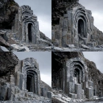 **<https://s.mj.run/F8Q31uSTKzs> weird fluvioglacial stone construction --ar 5:7 --v 7.0 --raw** - Variations (Strong) by <@1071135204846096475> (fast)