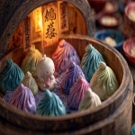 **<https://s.mj.run/grMOhq1kA28> <https://s.mj.run/GnGbrixvR3Q> <https://s.mj.run/8jxKtCZZP8o> <https://s.mj.run/5PLORpdLDIA> A Dramatic Marble-Moment of the Xiaolongbao Soup-Dumpling's God's Fall from Grace in Candyland --ar 3:2 --v 7.0** - Image #3 <@426654487248109579>