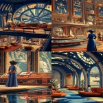 **Star Wars reimagined in the style of belle epoque ; background on the Enterprise’s Bridge ; in the style of cinematic style photography, photorealistic images, ray tracing, subsurface-scattering, realistic lighting, live action 3D rendering --v 7.0 --p 7u4x1qi --ar 3:5 --sref 3917538154 --sv 4** - <@1018138887199129620> (relaxed)