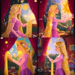 **<https://s.mj.run/XXLD6CnEfo0> Fan art of Princess Rapunzel from Disney, inspired by the style of @chiara_drawings, inside her tower, Rapunzel in profile gently touching the golden sun symbol from the kingdom of Corona, clearly painted on the wall just like the official emblem (yellow sun with purple ornamental swirls), no floating lanterns, soft warm light from the window, her classic pink and purple dress, very long golden hair with delicate flowers, dreamy artistic atmosphere, red velvet curtains framing the scene, rustic interior with brushes, paint, and books, pastel tones, clean elegant lines, high-quality artistic finish --v 7.0 --ar 1:1 --p 6f6xtw4 --raw** - <@1338496041460174871> (relaxed)
-# Create, explore, and organize on [midjourney.com](<https://midjourney.com/imagine?from_discord=1>)