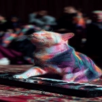 **mutant moonstone synthesizer cat from the vhs swamp --sref 2251742287 --v 7.0 --p fpq3ayo --s 700 --ar 131:284** - Upscaled by <@692320895171166238> (fast)