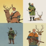 **dnd character art, hunter with the head of a deer --v 7.0 --ar 4:5 --p l7m9sk2** - <@1072300480404914196> (turbo, stealth)
-# Create, explore, and organize on [midjourney.com](<https://midjourney.com/imagine?from_discord=1>)
