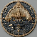 **3d emblem capturing the spirit and meaning of samsara, circular design, life, death, rebirth, intricate details --s 1000 --c 25 --q 2 --v 7.0** - Image #3 <@618585148765634560>