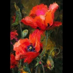 **<https://s.mj.run/HazaVi7ln8k> Generate a painting in the style of this painting. Painting scarlet poppies --v 7.0** - Image #2 <@1171132266240553092>