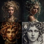 **the beautiful goddess medusa. Realistic --v 7.0** - <@1238241572940943414> (fast)