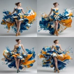 **diplodocustom couture splash --ar 4:5** - Variations (Strong) by <@948741381743083580> (relaxed)