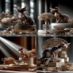 **photorealistic joyful sphynx cat sitting on a pedestal and looking at the camera --ar 9:16 --raw --v 7.0 --p fybskyr --s 750** - <@1030149565325770863> (fast)