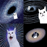 **Silly cat makes a silly face at accretion disk --ar 3:2 --profile fn9opxx u22owga 2z3eyk3 ro2ke7q y9a56jc --draft** - <@937851746712186921> (fast)