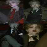 **Handsome uncle, angular face, short blonde hair, blue eyes, close-up of face, muscular , pale lips, mature man, sitting on the sofa with Erlang's legs crossed, head-up character, wearing an expensive suit, smooth face line, superior posture, tall appearance, short blond hair, dark blue eyes, handsome facial features, movie lighting effect Moody: melancholy atmosphere, 16k, HD, detail highlights, eye details, detail HD, M-shaped lips, texture, nostalgia, --p pkmtlx7 --s 1000 --niji 6 --ar 9:16 --raw** - <@1297408854149169244> (fast)