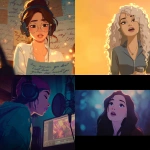 **a video with animated lyrics and someone editing it** - <@700121297820188752> (fast)