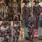 **harlequin pirate mardi gras outfit** - <@442905496559812618> (fast)