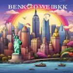 **coloring book cover drawing New York, in the style of mixes realistic and fantastical elements, dreamlike illustrations, bloomcore, tasteful use of negative space, no text, sketchfab, adventurecore, magic realism --ar 83:107 --v 5.2** - Image #1 <@1144501518293282817>