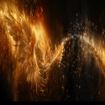**Divine golden light rays descending from heaven onto floating elemental symbols (fire flame, water droplet, air swirl, earth crystal), angelic wings in background, warm amber and gold color palette, hyper-realistic spiritual energy, cinematic photography --ar 4:1 --v 6.0** - Upscaled (Subtle) by <@900787127892180992> (relaxed)