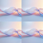 **minimal abstract 3D shape representing digital money flow, soft curved bands, matte plastic or translucent glass, smooth lighting, calm dynamic motion, no UI, fintech theme, vibrant contrast on soft background, 16:9, 4k --v 6.0 --raw --ar 1:1** - Zoom Out by <@1321055388543483937> (fast)