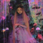 **Rapunzel fairytale told in kaleidochromic tones --sref 7337 696968 73 --sv 4 --ar 4:5 --p ht8lvr3** - Image #2 <@948741381743083580>