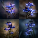 **Spotted sun orchids (Thelymitra ixioides), close-up, depth of field, blurry background, bold colours, cinematic lighting --ar 2:3 --v 7.0** - <@696956474584334417> (fast)