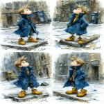 **children's book illustration, in the style of Bill Sienkiewicz, --ar 35:53 --chaos 25 --raw --profile on7n3qo --s 1000 --v 7.0** - Variations (Strong) by <@1135636698060038216> (relaxed)