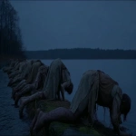 **<https://s.mj.run/jBF-3OvXjpI> <https://s.mj.run/6TBgezyNmL8> <https://s.mj.run/5RzicLNMaCI> An eerie movie scene featuring the discovery of a mystery in the ocean of Fiskebäckskil, Bohuslän. scientific equipment, camera crew, sunken boats, wires, cables, batteries, viking runes, hällristningar, bog people, stone-age memorabilia, ruins, dolmens, seaweed, kayaks, life vests, dead fish, wetsuits, lighting equipment, sound recording, microphones, tripods, scaffolding, movie props, soundstage, costumes, animatronics, plastics, rubber, ferns, moss, evergreens, pine trees. Realistic photography. --chaos 96 --ar 3:2 --raw --iw 2 --p 9kuhrxg** - Image #1 <@1081840358683586610>