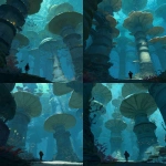 **A WEIRD UNDERWATER COLONNADEBEING --v 7.0 --raw** - Variations (Strong) by <@1071135204846096475> (relaxed)