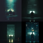 **Cinematic motivational poster centered on the power of technology. A lone technologist at night, seated at a desk, illuminated by a cold white screen glow. Subtle reflections of code, system diagrams, UI wireframes, and digital grids projected on the walls. Background transitions subtly from a vintage green-text terminal aesthetic to a modern futuristic interface. Minimalist, high-contrast composition with deep navy and charcoal tones, soft neon green accents, and restrained gold highlights. Atmosphere of silence, focus, mastery, and inevitability. No clutter, no distractions, no people beyond the single figure. Cinematic lighting, shallow depth of field, premium print quality, ultra-sharp detail. Modern condensed sans-serif typography, uppercase, centered, confident spacing. Poster Text (exact, clean): THIS IS THE POWER OF TECHNOLOGY It makes everything possible. Style keywords: elite discipline, modern stoic, technologist mindset, systems thinking, creator energy, minimalist luxury, cinematic realism, Apple-level design language, timeless, authoritative Aspect ratio: 3:4 Output: poster-ready, no logos, no watermarks, no extra text** - <@421358622107500554> (fast)
-# Create, explore, and organize on [midjourney.com](<https://midjourney.com/imagine?from_discord=1>)