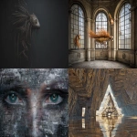 **Hyperreal conceptual fractal paintings style, intriguing and enigmatic-cinematic atmosphere, clear image, surrealism, orfeo, hdr, highly detailed, style raw --p zhav629 --chaos 10 --exp 10 --s 5 --ar 3:2 --v 7.0** - <@1008993788670263326> (fast)