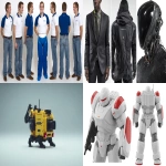 **a humanoid robot similar to the Unitree G1, the Tesla Optimus or the Boston Dynamics Atlas. This robot would be original in design, humanoid in style, with its own unique "face" but body can be similar to those existing. please show the robot design against a purely white backgroudnd and provide front side and back angles. the robot should be about 5 feet tall and it would be good to show a 6 foot human next to them for scale. Realistic photography. --chaos 96 --ar 16:9 --v 7.0 --raw --iw 2** - <@1081928187845542040> (fast)
-# Create, explore, and organize on [midjourney.com](<https://midjourney.com/imagine?from_discord=1>)