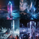 **crystalized 3D digital token, futuristic monolith with embedded currency symbols, floating in space, metallic and transparent materials, glowing lines, ultra-detailed, cold lighting, fintech concept, modern finance energy, sharp reflections, no UI, 16:9, 4k --ar 16:9 --v 6.0 --raw** - <@1321055388543483937> (fast)