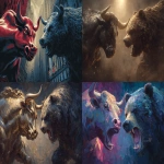 **Bull vs. bear, Wall Street --ar 3:2 --v 7.0 --s 105 --exp 50** - <@1069784779991548015> (relaxed, stealth)