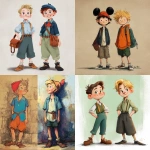 **Two boys in Disney style** - <@1246537402017906801> (fast)
