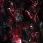 **❤️ 🔥 👹 😈 speleothem demon queen --p tvgdds9 zzmkt1u --ar 5:7 --sref 2673615244 --sw 25** - Remix (Strong) by <@370960263245070346> (fast)