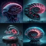 **ammonite amanita ink blotter psychedelic kiss a serpent, holographic scifi fui hud ui --ar 2:3 --s 666 --p ajjw9qi --v 7.0** - <@788265797444173834> (fast)
-# Create, explore, and organize on [midjourney.com](<https://midjourney.com/imagine?from_discord=1>)