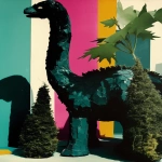 **Vines and topiary diplodocus --ar 4:5 --sref 30 --niji 6 --p ke69z7s --raw** - Image #3 <@948741381743083580>