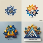 **Minimalist flat logotype design, centered on the letter "A", inspired by Persian and Iranian traditional architecture patterns (geometric tilework, girih patterns, Islamic art motifs), elegant and cultural aesthetic. Subtle typography below: "A wsh Studio". Clean digital vector style, modern yet preserving Iranian cultural identity, with a refined color palette: turquoise, lapis lazuli blue, golden accents, balanced with black/white. Professional studio branding, timeless and sophisticated, no background, flat vector illustration, high quality, logo design --v 6.0 --s 1000 --ar 1:1** - <@1406975903619088507> (relaxed)