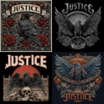 **an illustration of a metal band logo album with the topic "justice", use elements of traditional justice symbolism.** - <@696891766850322503> (fast)
-# Create, explore, and organize on [midjourney.com](<https://midjourney.com/imagine?from_discord=1>)