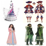 **aapi fashion design sketch --niji 7 --ar 3:4 --stylize 1000 --chaos 100 --weird 1000 --raw** - <@948741381743083580> (relaxed)