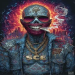 **<https://s.mj.run/aFitq52vwEk> A tattooed man who has taken LSD, is wearing a dark red face mask and smiling with a lit joint in his mouth. The background is a wall covered in monochrome graffiti. surreal urban pop art poster of a holographic icon relic glowing with kawaii energy, prism core, and kinetic emotion glow set in a hybrid cityscape merging Shibuya Scramble Crossing and Seoul Hongdae street holographic neon signs, graffiti ribbon clouds, stickerbomb icon clusters, kinetic advertising orbs streaking across reflective glass a luxurious, ornate door appears in a vast landscape leading to a dream world filled with sea creatures living among humans fractal psychedelic fantasy, Animatrix Zentangle illustration style from the moment the unseen key unlocks the door, dazzling beams scatter in holographic light complex geometric shapes, luminous forest portal, futuristic psychedelic journey vivid holographic VFX, ultraviolet glow, aurora flares, lilac neon haze, prism reflections surreal.urban.pop.art × avant-garde.poster × hyperdetailed × optical.neon.illusion × holographic.magazine.cover × rhythm.visual.installation chaos 90 --ar 5:7 --stylize 1000 --exp 100 --p tmvzwwh --v 7.0** - Image #3 <@1039020526447894558>