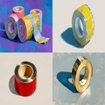 **a painting of a roll of gaff tape in the style of Andy Warhol, --ar 16:9** - <@960702118686244966> (fast)