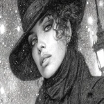 **Ernie Barnes art 8k, onely sillohuette of a woman standing on a street corner at night under a streetlight, she tried to be good, looking at men walk by, Enki Bilal art B&W tykho moon woman pulp , perfectly beautiful people haute couture, bokeh, --chaos 99 --ar 8:5 --exp 50 --stylize 750** - Image #3 <@843177938186797076>