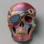 **glitter telomere beaded skull patchwork eye patch pirate --s 250 --v 7.0** - Image #2 <@974789918188535848>